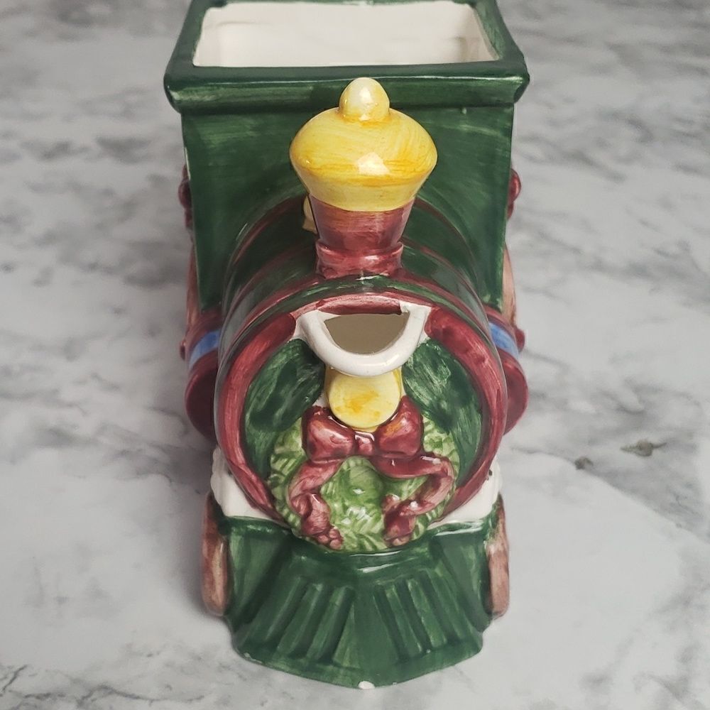 ‎Handpainted Christmas Train Pitcher - Picture 8 of 10